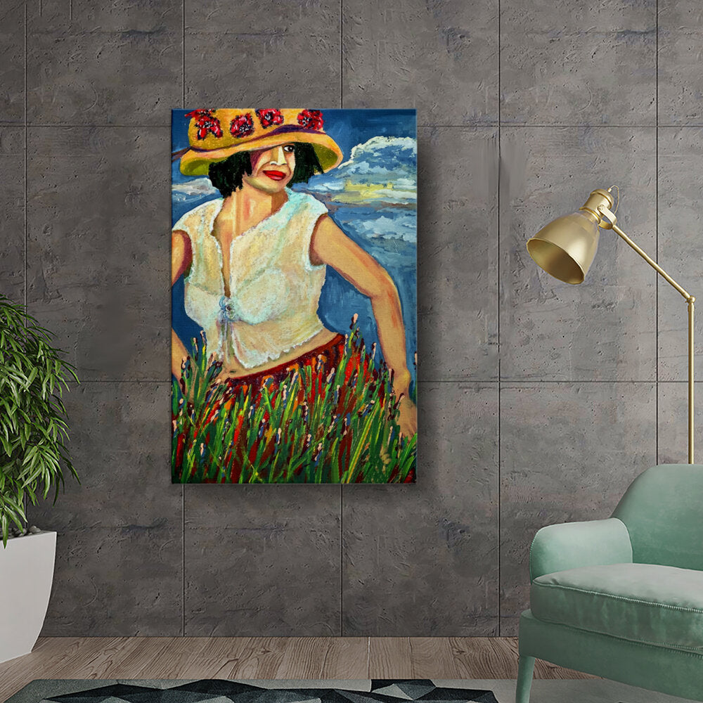 Woman In A Garden