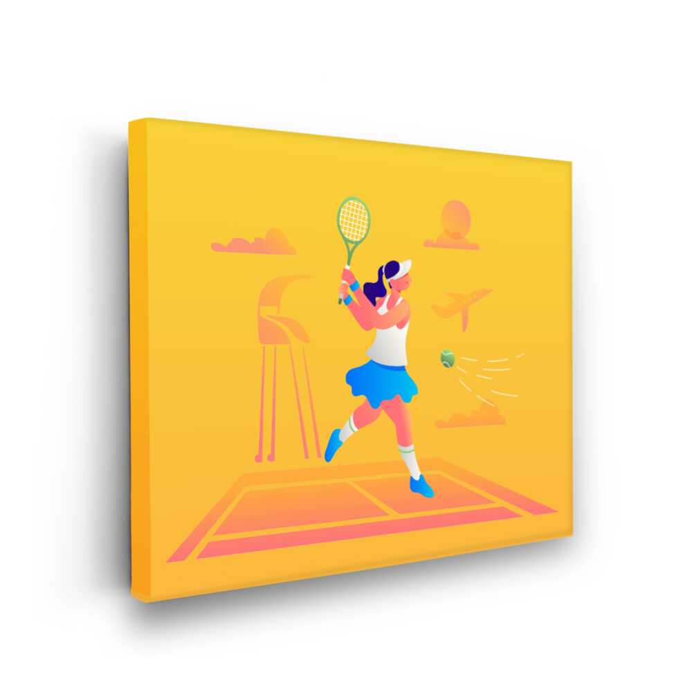 Picasoul - Picasoul Curated - Dynamic Tennis Play - Wall Decor
