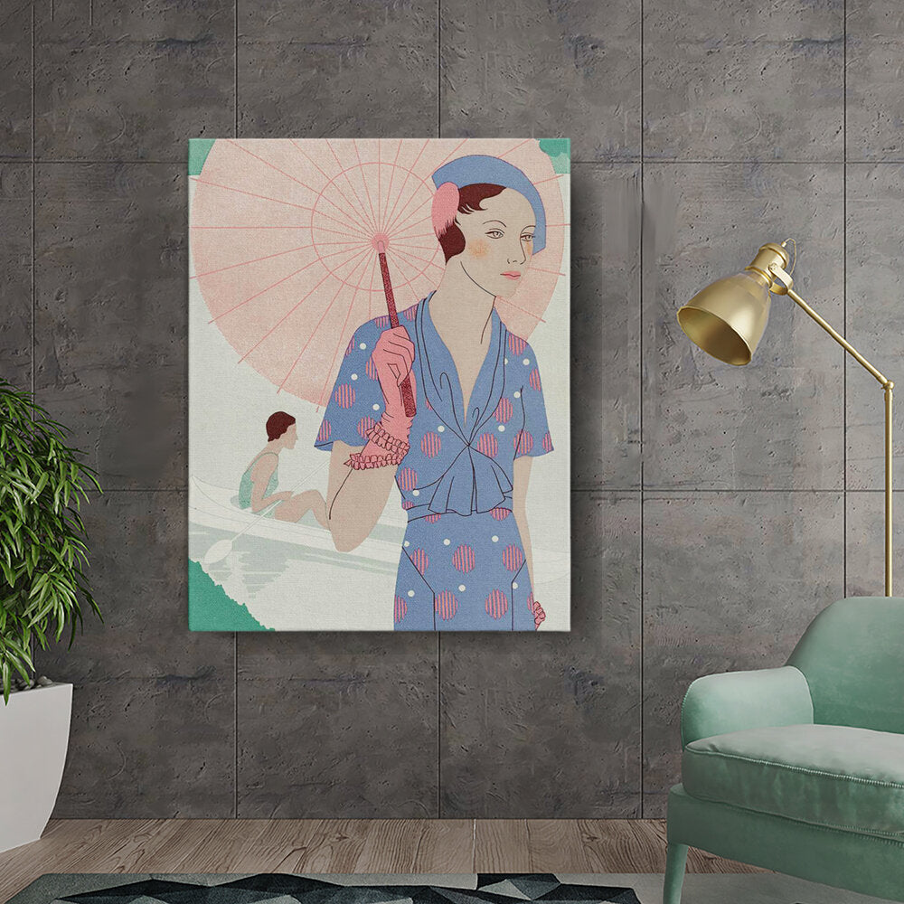 Elegant Woman With Parasol