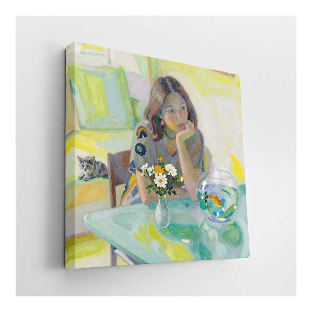 Picasoul - Picasoul Curated - Contemplation By The Fish Bowl - Wall Decor
