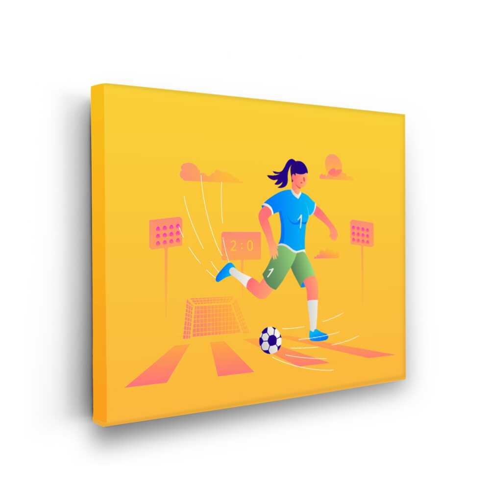 Picasoul - Picasoul Curated - Dynamic Soccer Player - Wall Decor