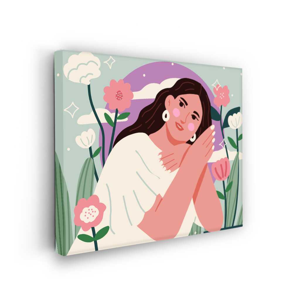 Picasoul - Picasoul Curated - Serene Floral Embrace - Wall Decor