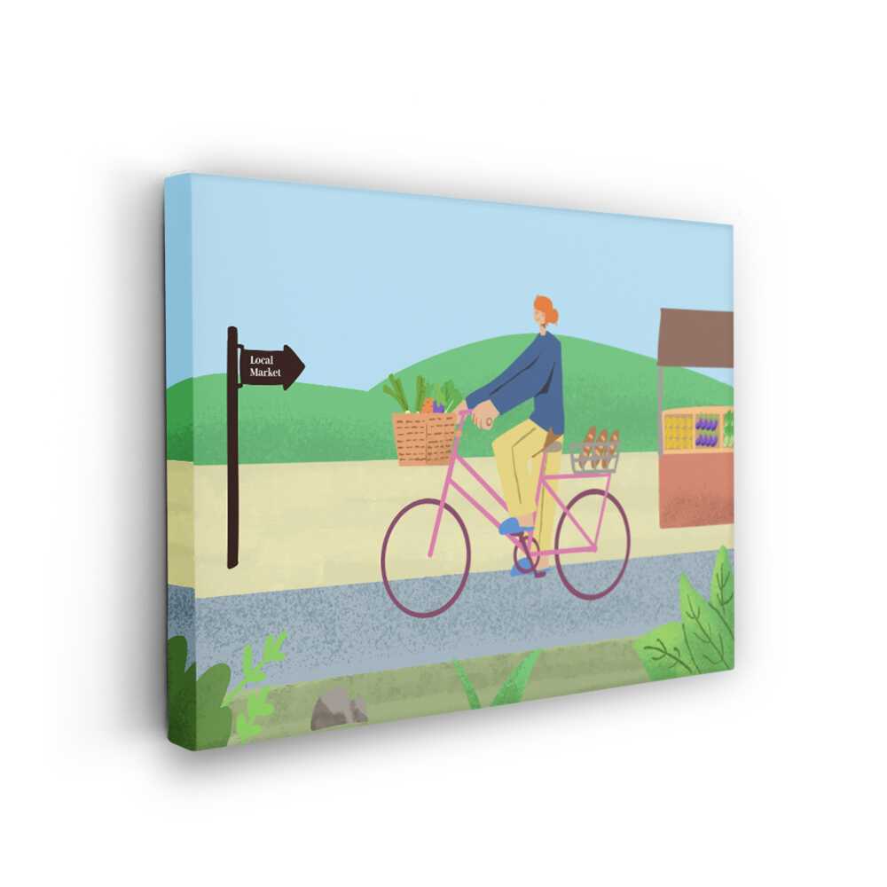 Picasoul - Picasoul Curated - Bicycle To The Market - Wall Decor
