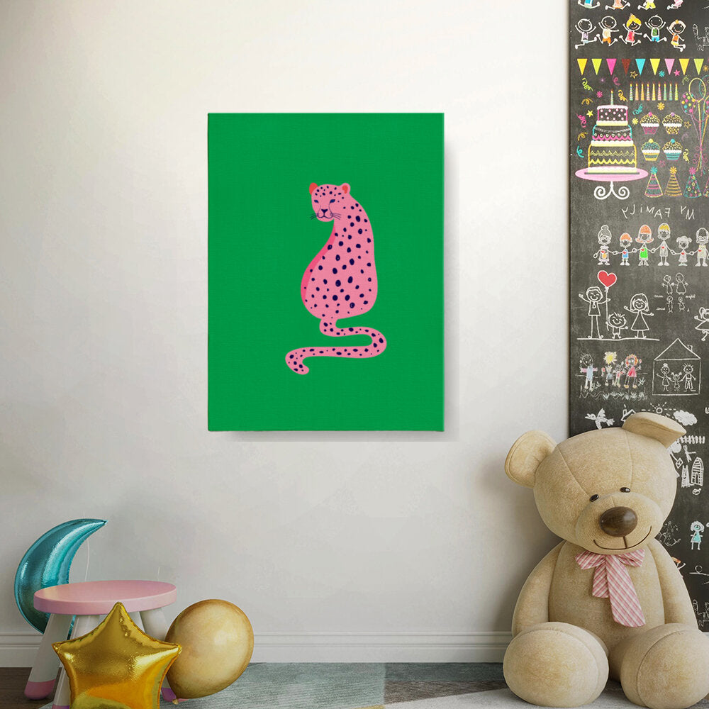 Playful Pink Leopard