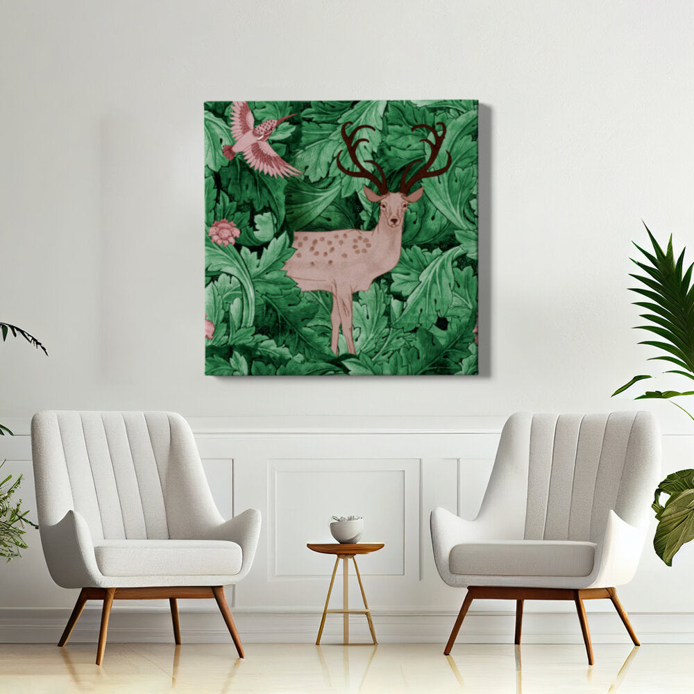 Deer In A Lush Forest