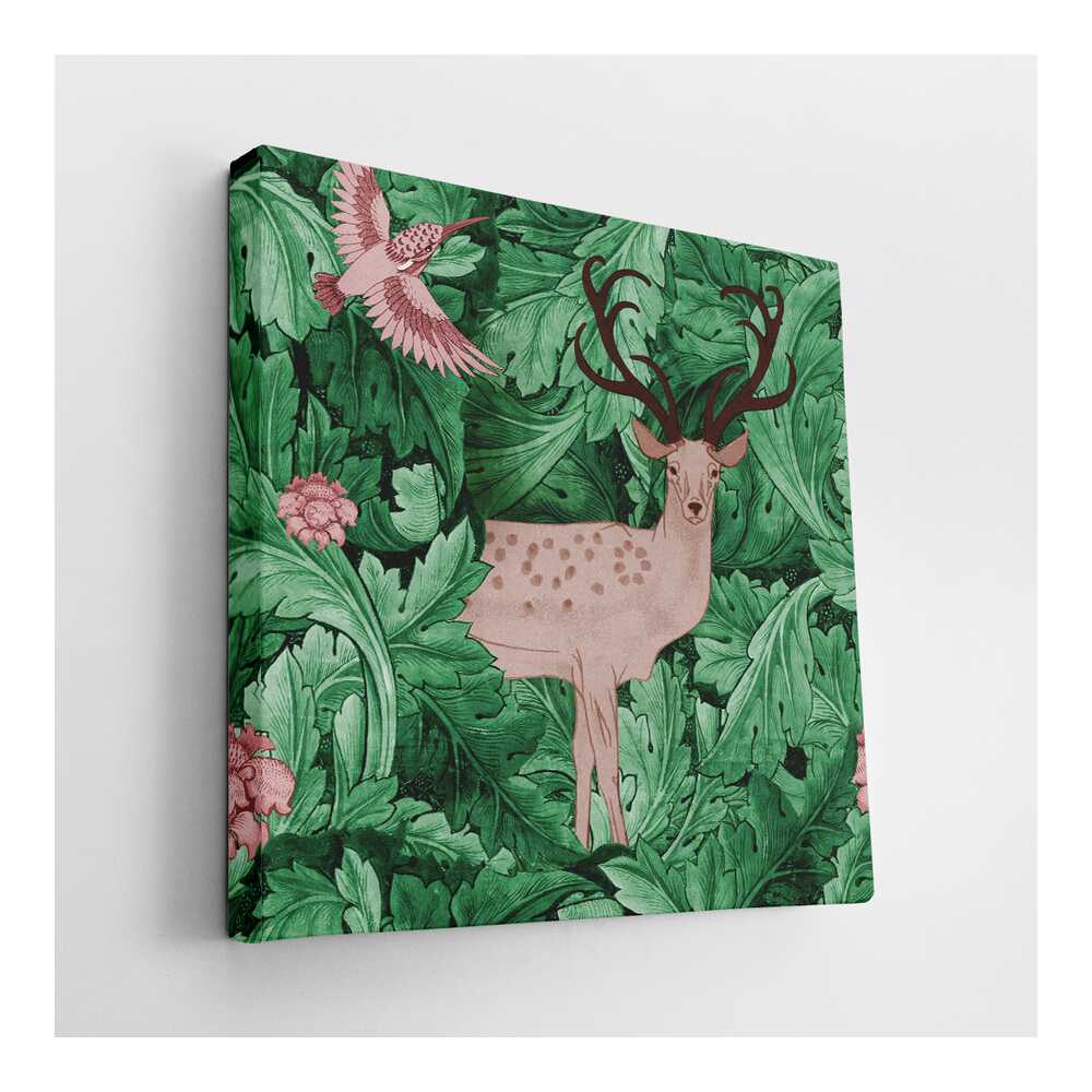Picasoul - Picasoul Curated - Deer In A Lush Forest - Wall Decor