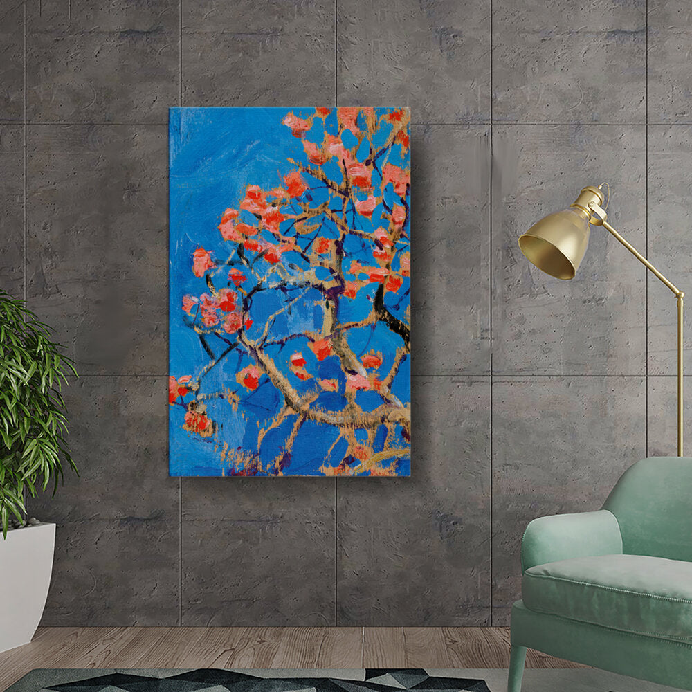 Vibrant Blossoms In Blue
