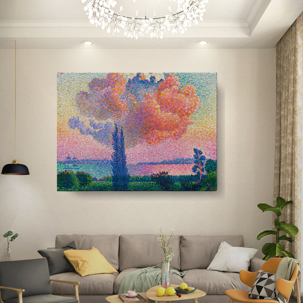 Colorful Clouds Over Landscape