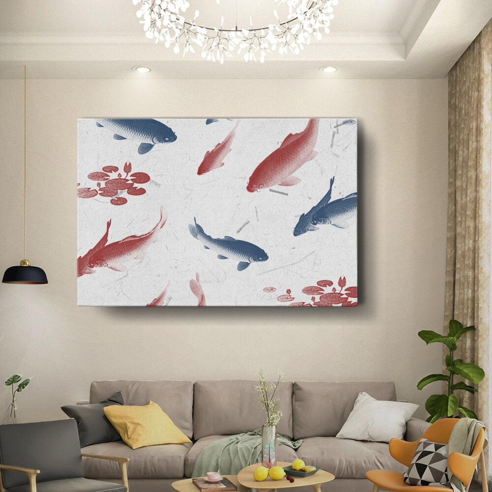 Koi And Water Lilies