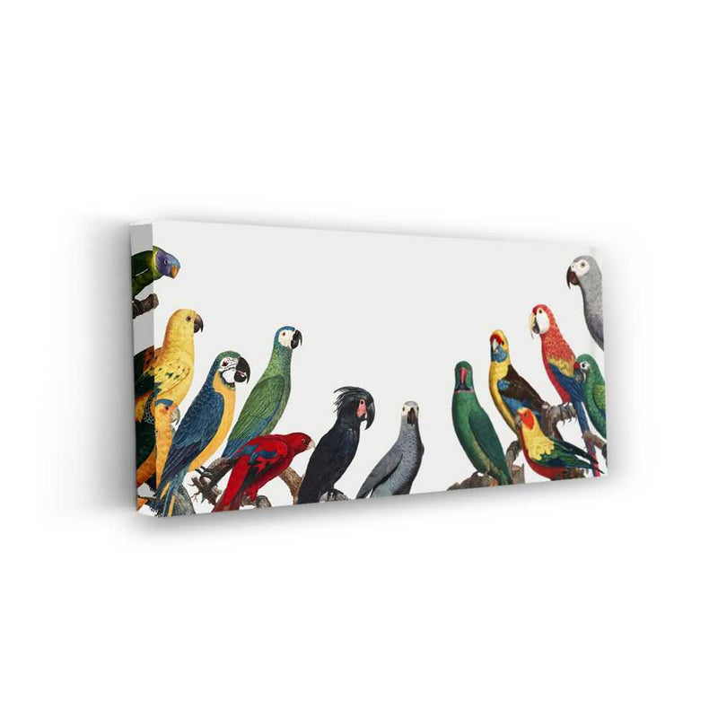 Picasoul - Picasoul Curated - Colorful Parrots On Branches - Wall Decor