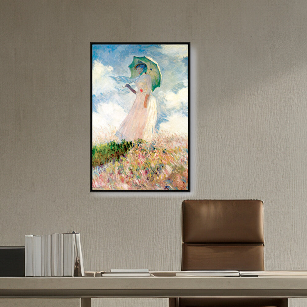 Woman With Umbrella - FLOATING FRAME