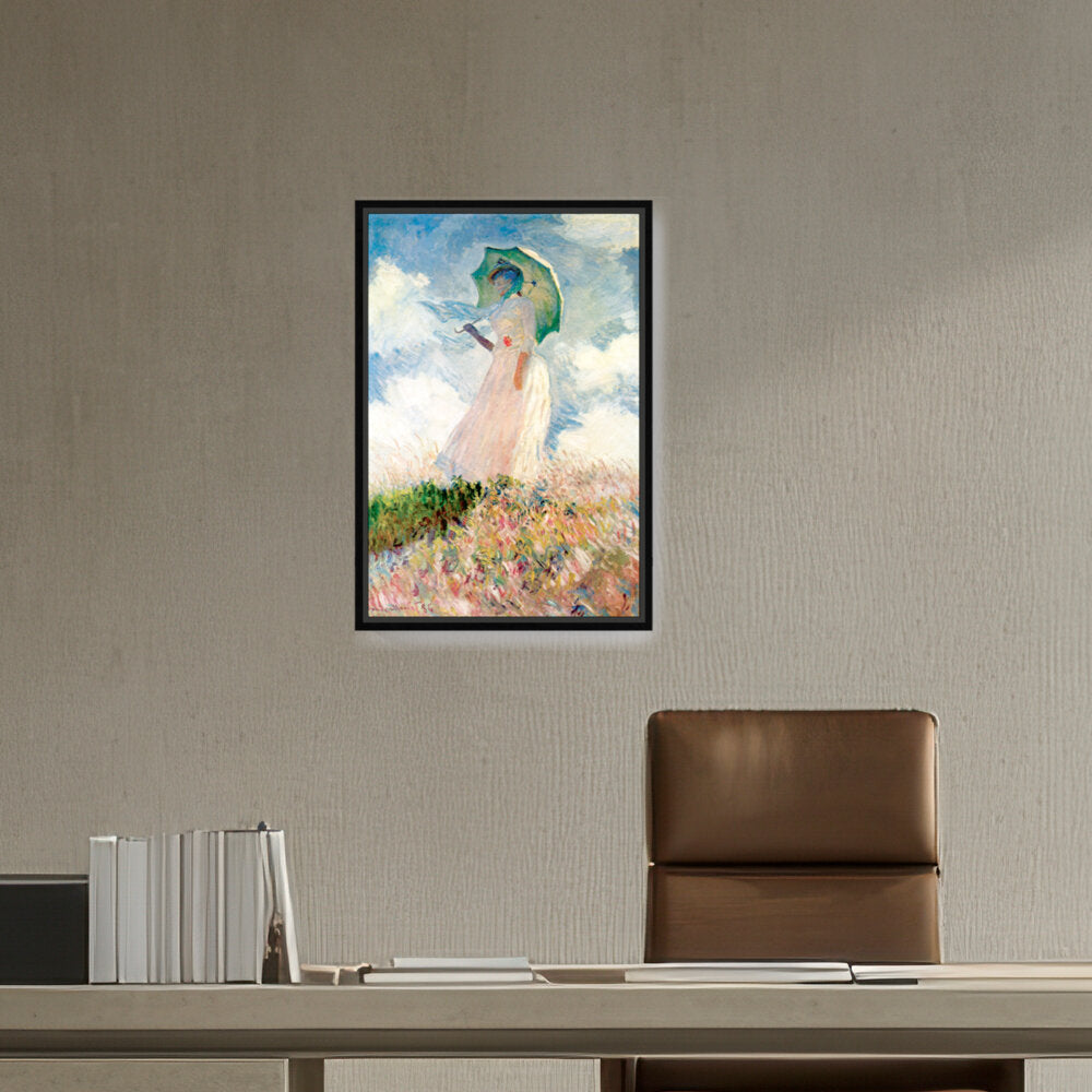 Woman With Umbrella - FLOATING FRAME