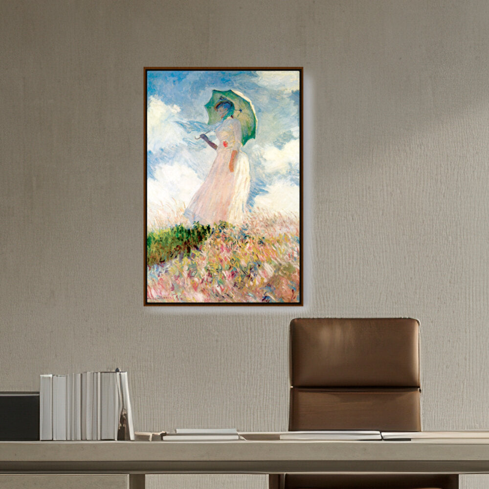 Woman With Umbrella - FLOATING FRAME
