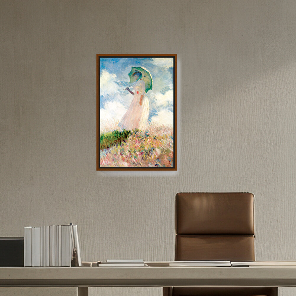 Woman With Umbrella - FLOATING FRAME