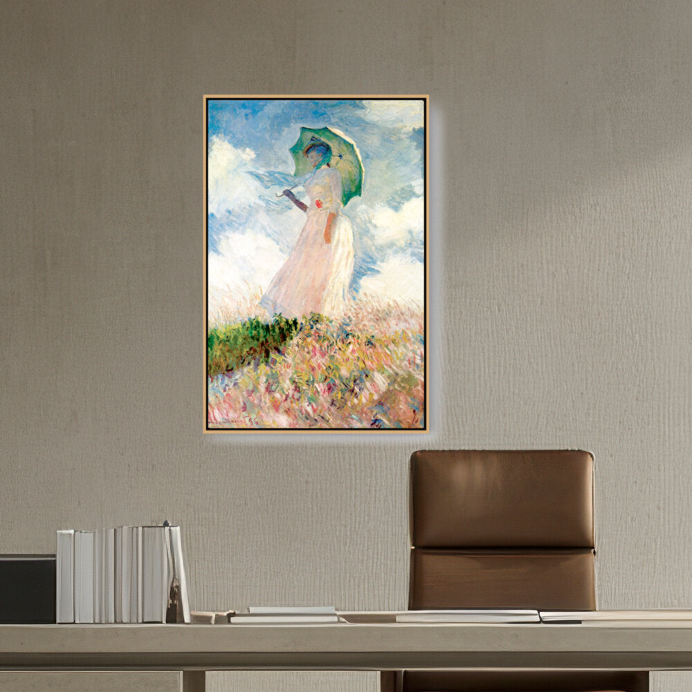 Woman With Umbrella - FLOATING FRAME