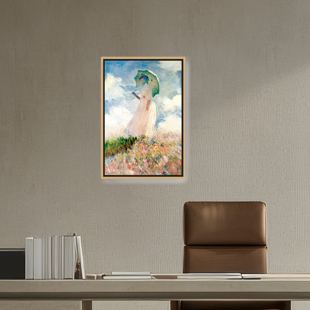 Woman With Umbrella - FLOATING FRAME