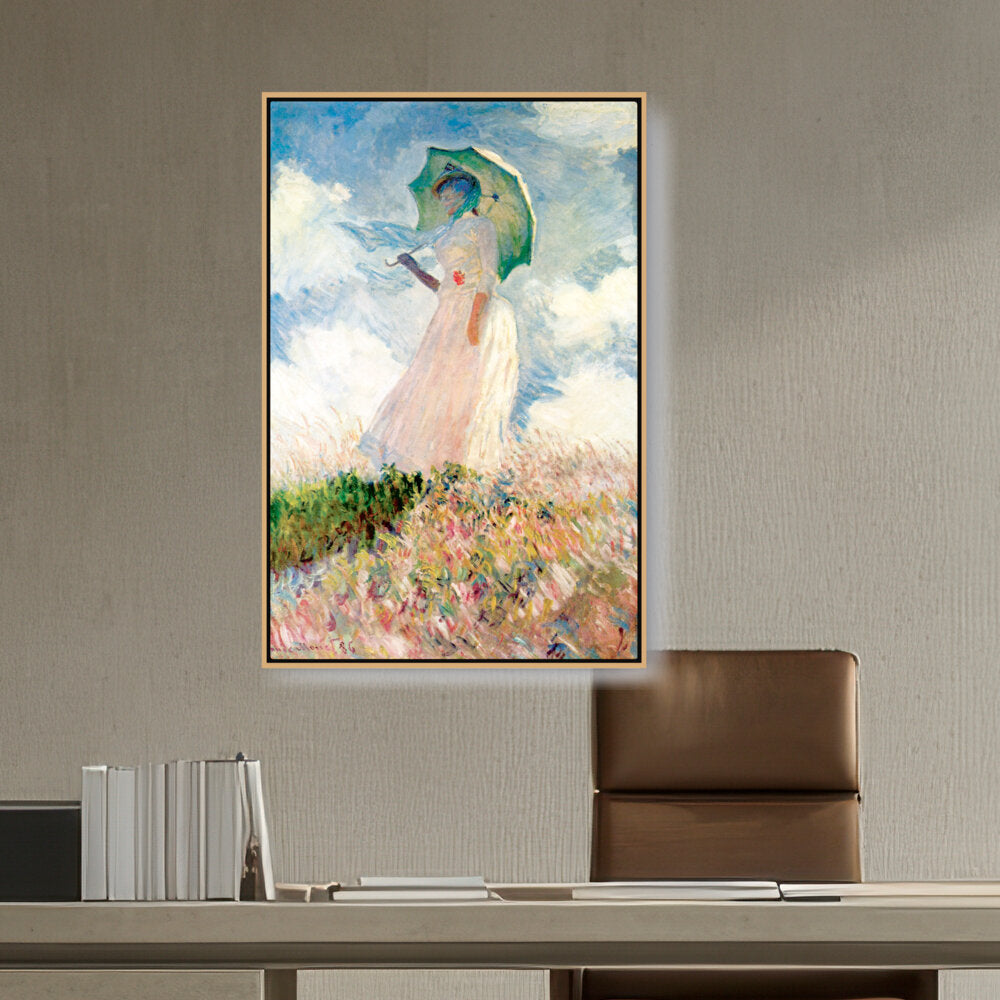 Woman With Umbrella - FLOATING FRAME