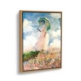 Woman With Umbrella - FLOATING FRAME