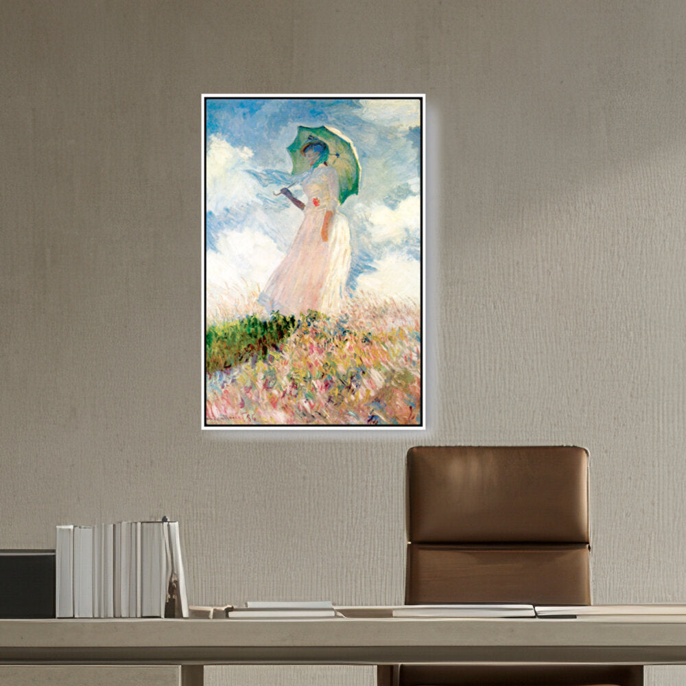 Woman With Umbrella - FLOATING FRAME