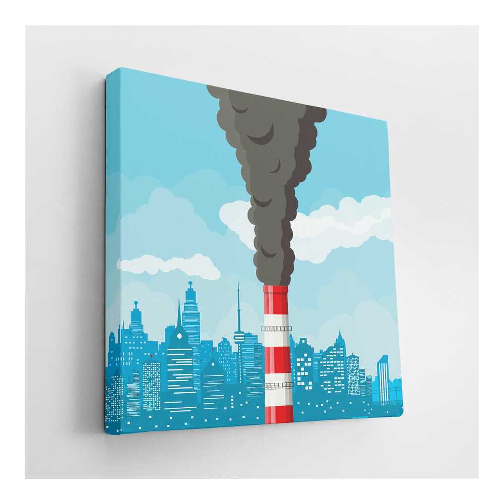 Picasoul - Picasoul Curated - Pollution In The City - Wall Decor