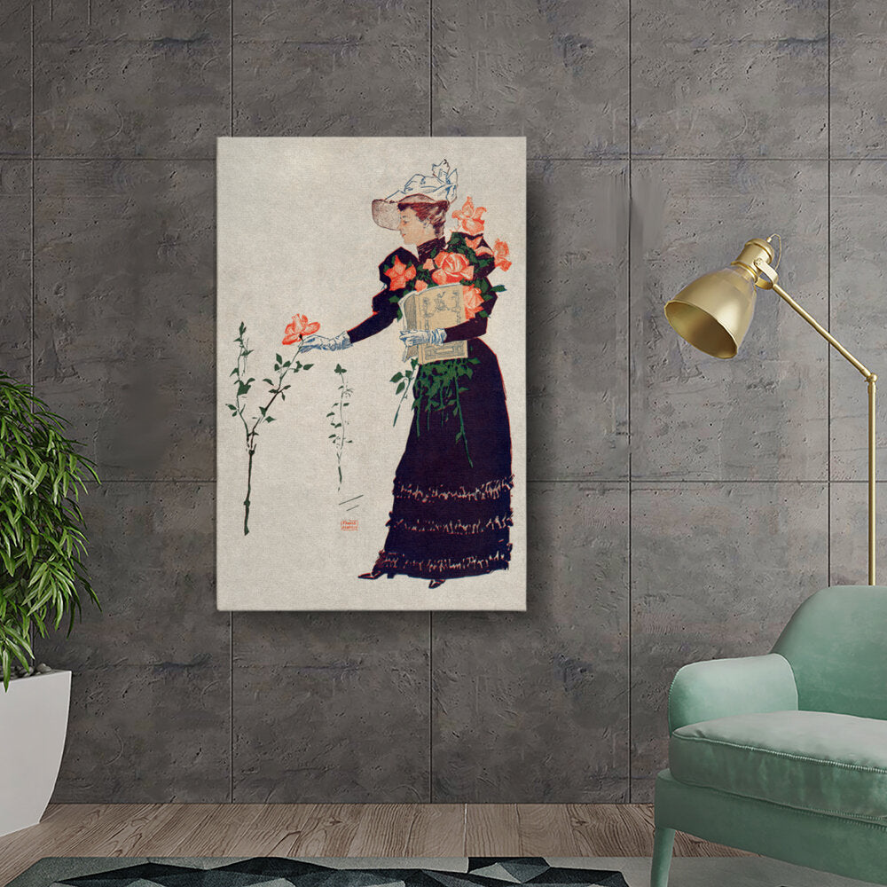 Woman With Roses