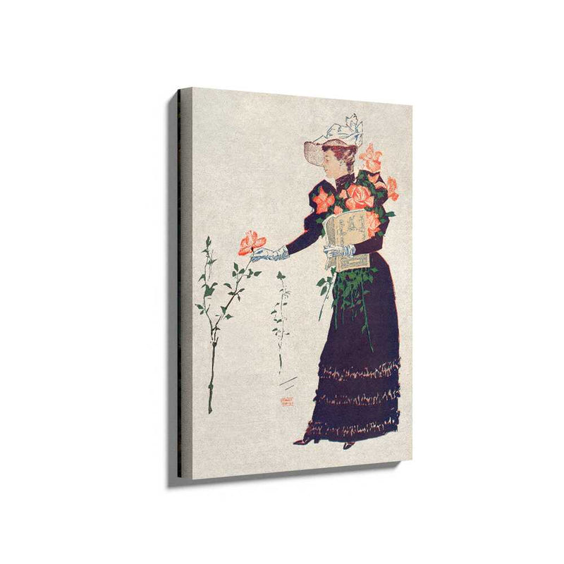 Picasoul - Picasoul Curated - Woman With Roses - Wall Decor