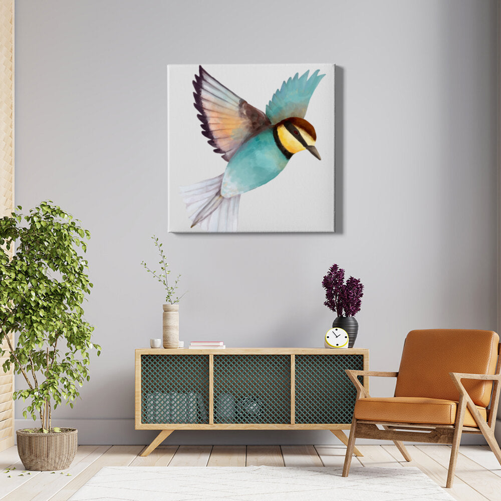 Vibrant Flying Bird