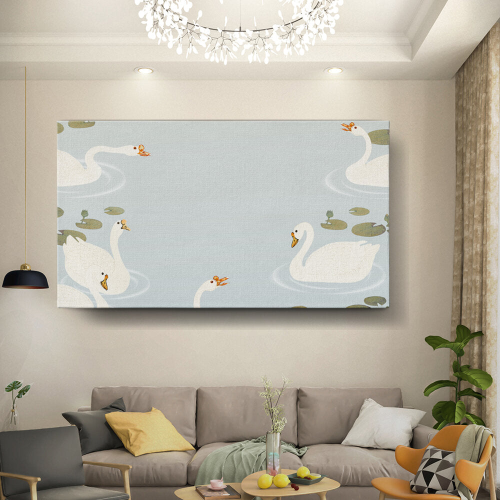 Serene Swans On Water