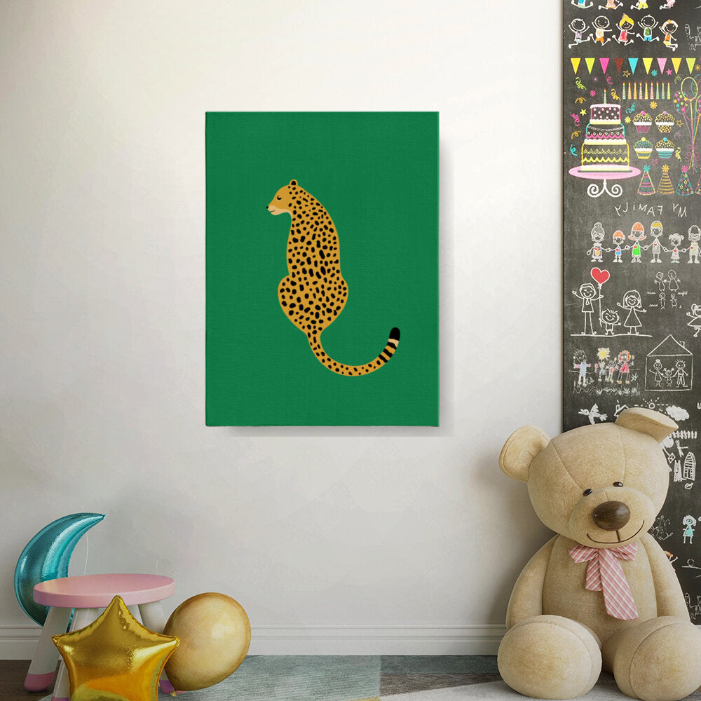 Leopard On Green