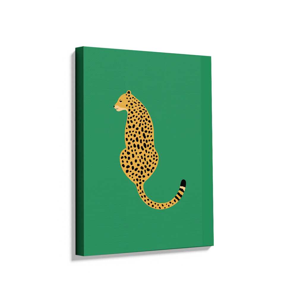 Picasoul - Picasoul Curated - Leopard On Green - Wall Decor