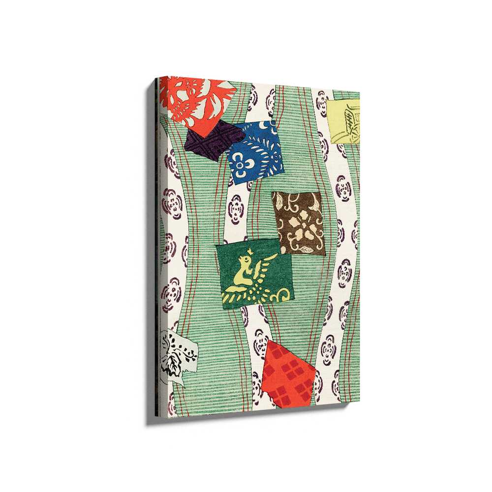Picasoul - Picasoul Curated - Colorful Patterns On Green - Wall Decor