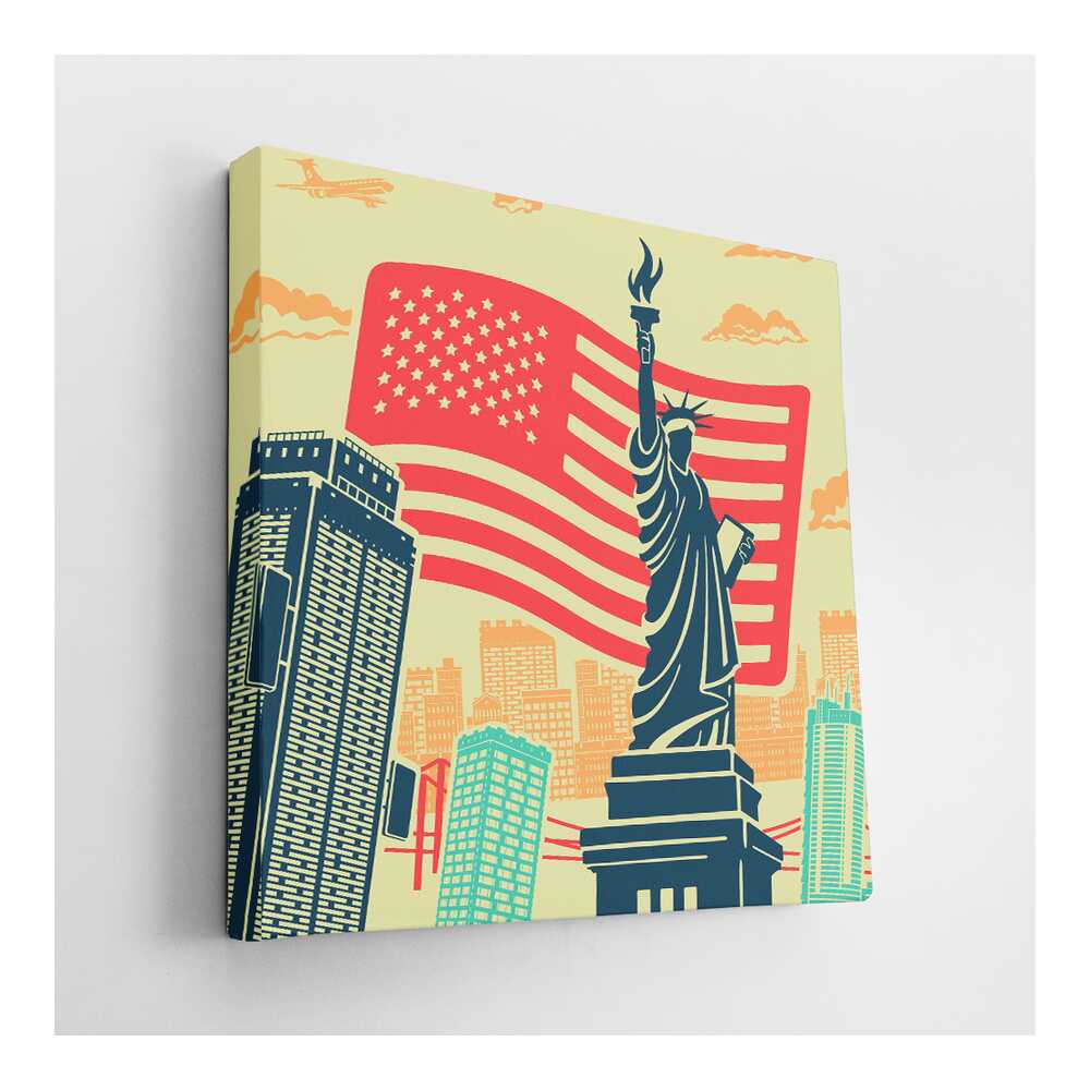 Picasoul - Picasoul Curated - Liberty And Skyline - Wall Decor