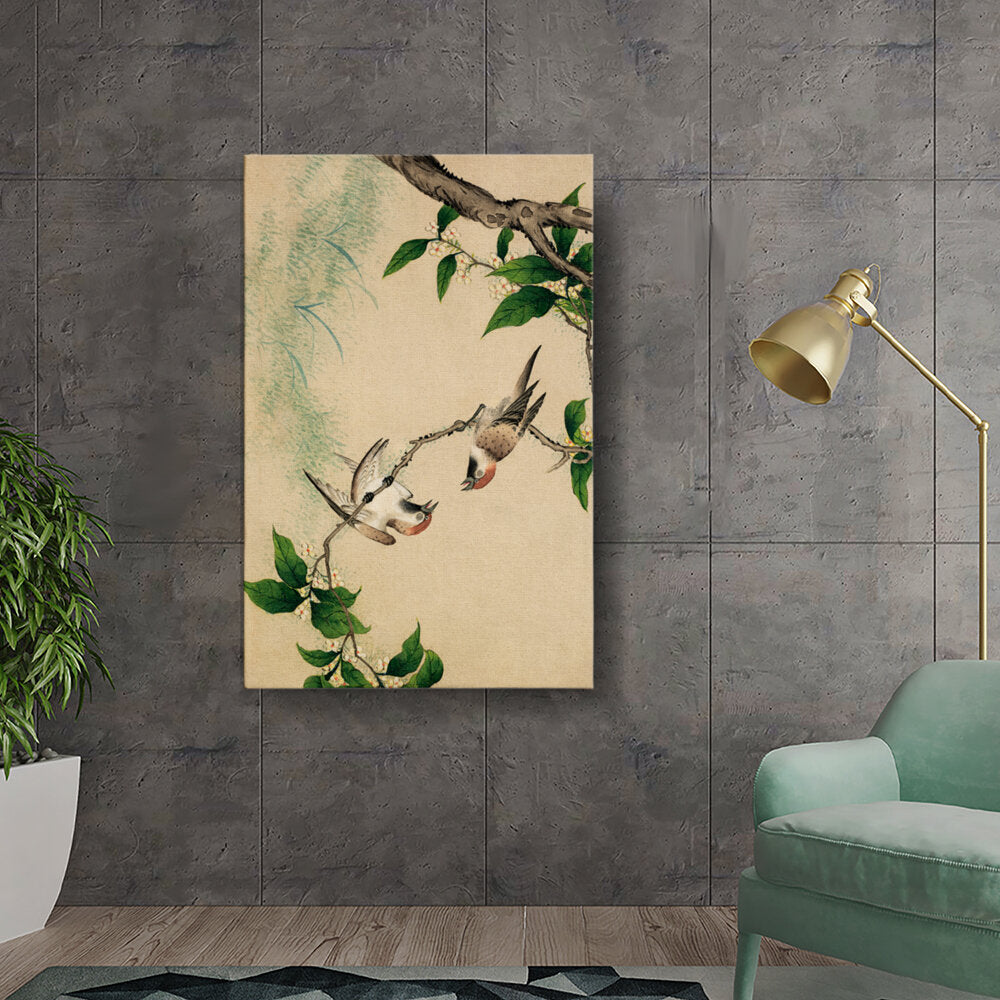 Swallows On A Branch 1