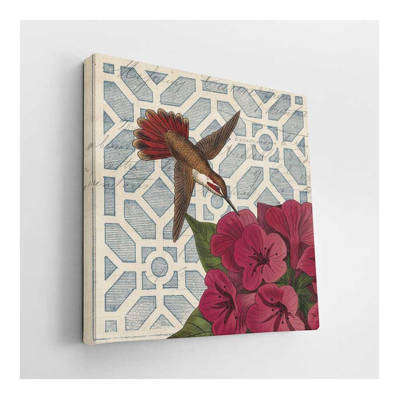 Picasoul - Picasoul Curated - Hummingbird And Flowers 01 - Wall Decor