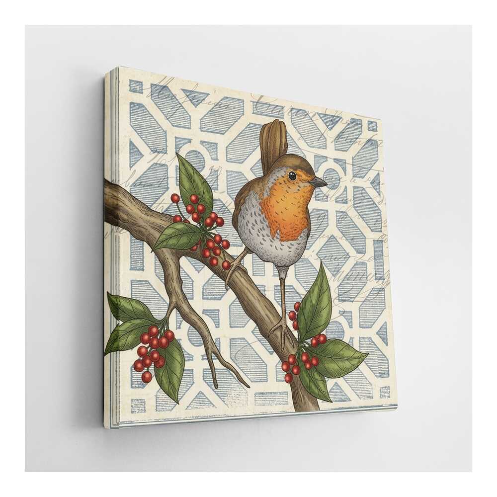 Picasoul - Picasoul Curated - Robin On Branch - Wall Decor