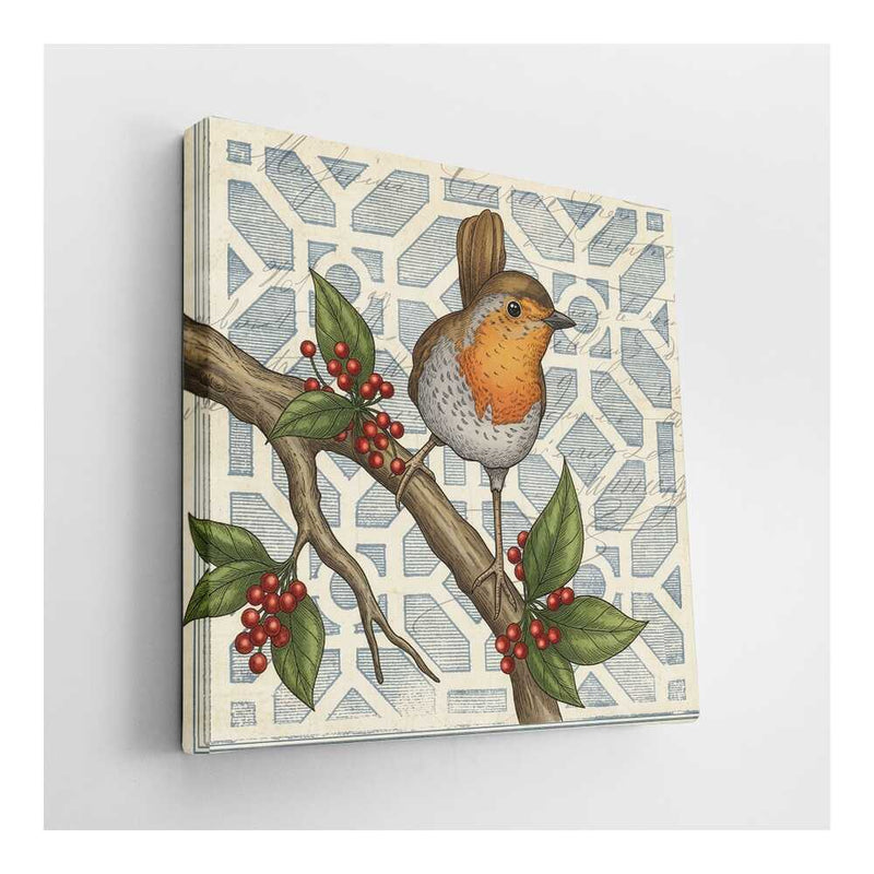 Picasoul - Picasoul Curated - Robin On Branch - Wall Decor