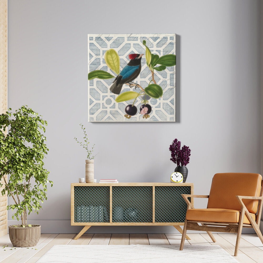 Colorful Bird On A Branch 01