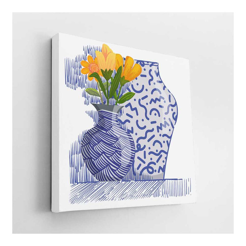 Picasoul - Picasoul Curated - Vase With Flowers - Wall Decor