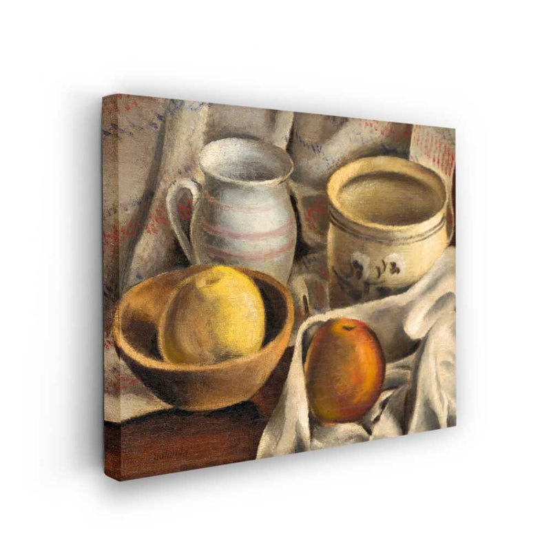 Picasoul - Picasoul Curated - Still Life With Fruit And Pottery - Wall Decor