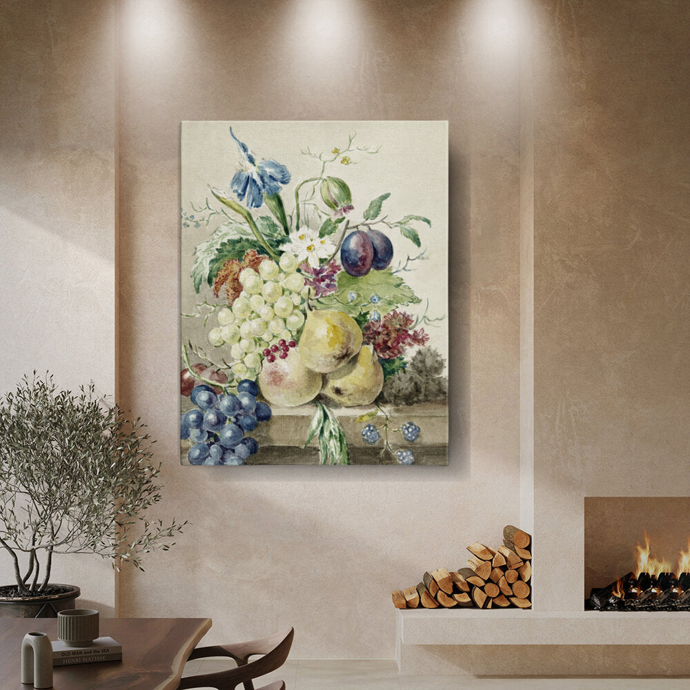 Floral And Fruit Arrangement