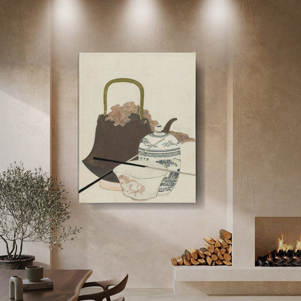 Still Life With Pottery And Utensils