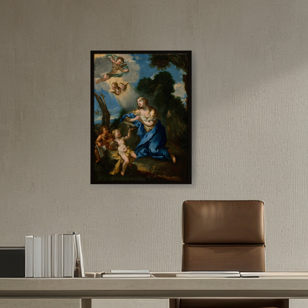 Penitent Magdalene - Framed Canvas