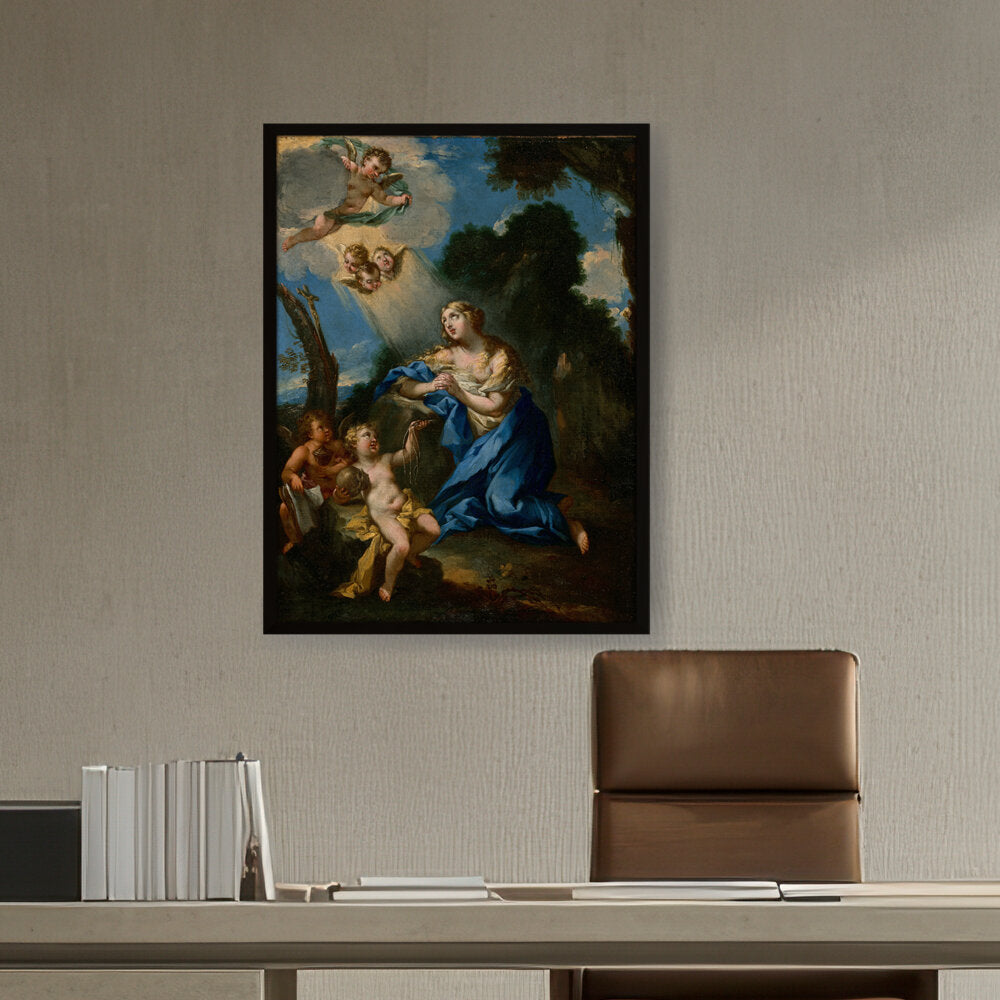 Penitent Magdalene - Framed Canvas