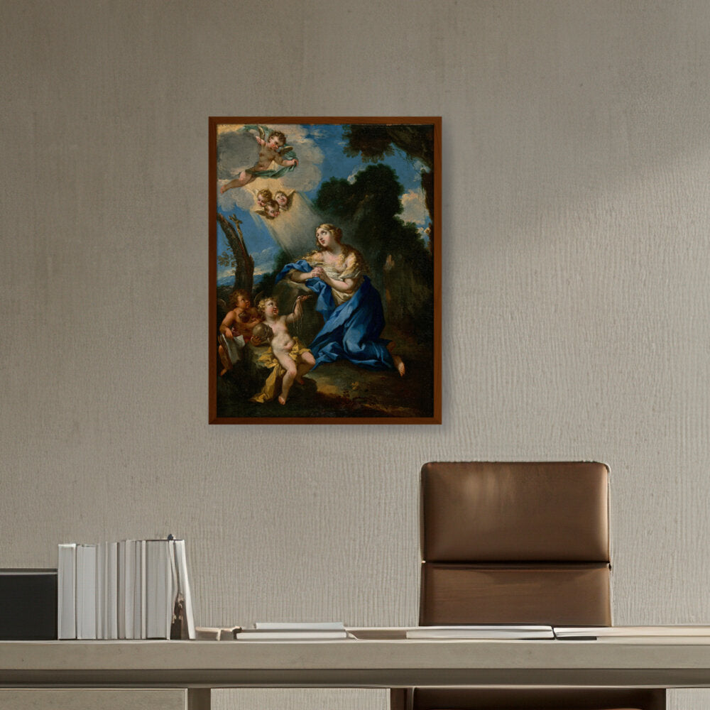 Penitent Magdalene - Framed Canvas