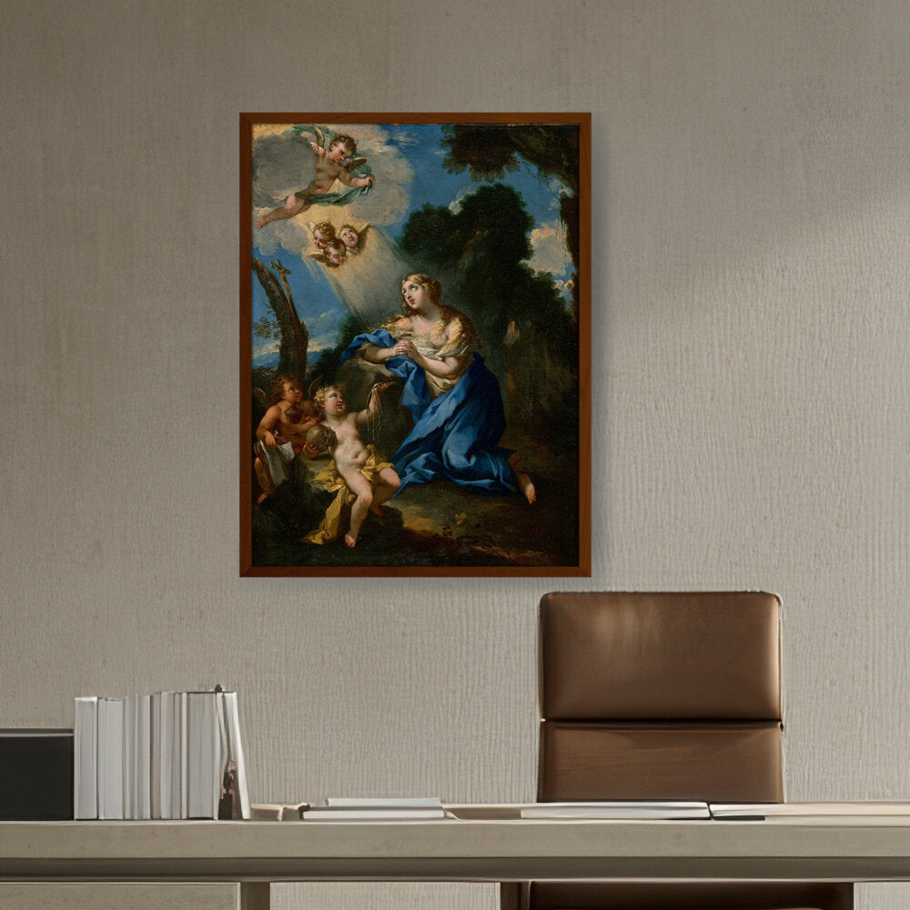 Penitent Magdalene - Framed Canvas