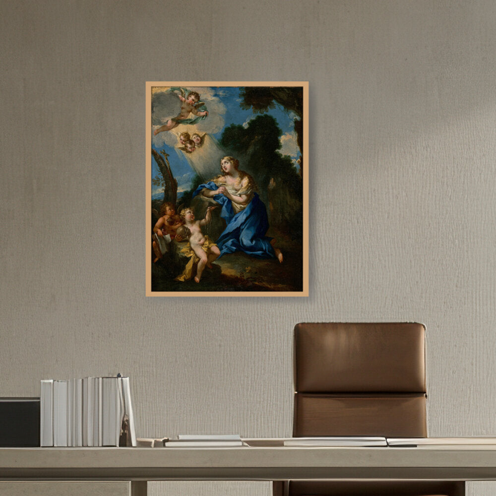 Penitent Magdalene - Framed Canvas