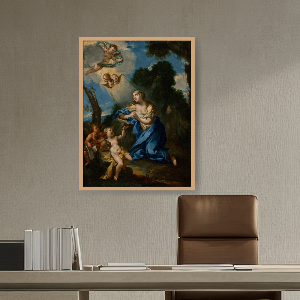Penitent Magdalene - Framed Canvas