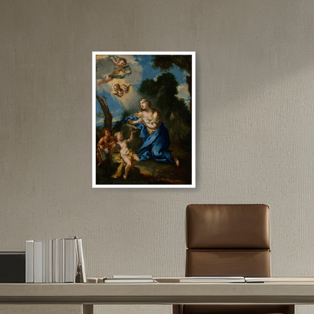 Penitent Magdalene - Framed Canvas