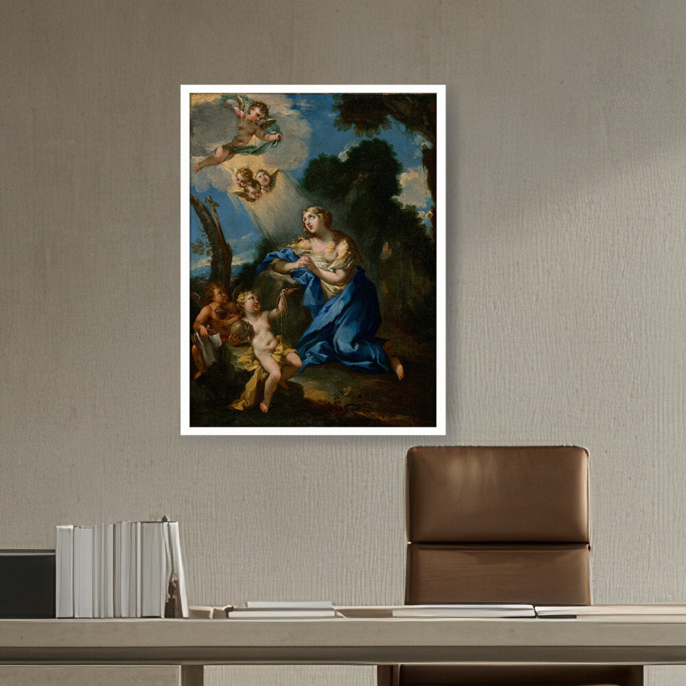 Penitent Magdalene - Framed Canvas