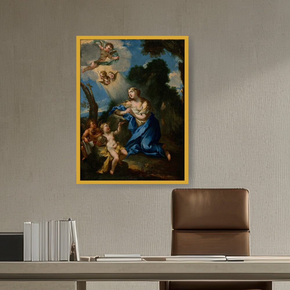 Penitent Magdalene - Framed Canvas